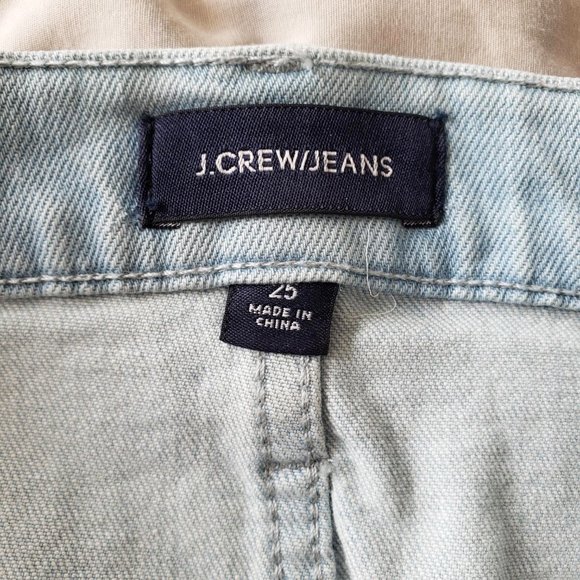 J. Crew Two-tone light wash denim jean skirt (Size 25) - Picture 5 of 8